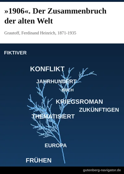 Cover: »1906«. Der Zusammenbruch der alten Welt