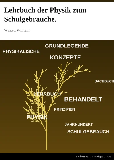 Cover: Lehrbuch der Physik zum Schulgebrauche.