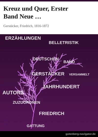 Cover: Kreuz und Quer, Erster Band Neue gesammelte Erzählungen