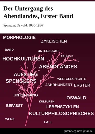 Cover: Der Untergang des Abendlandes, Erster Band
